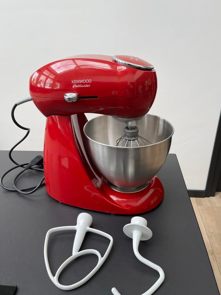 Kenwood Patissier Keukenmachine Rood - Zo goed als nieuw, 3 snelheden of meer, Ophalen of Verzenden, Zo goed als nieuw, 2 tot 3 liter