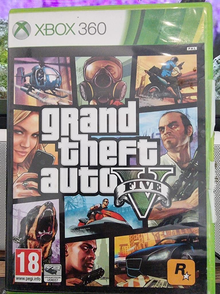 Grand Theft Auto V (GTA 5) Xbox 360 - Actie/Avontuur, Avontuur en Actie, Online, Gebruikt, Vanaf 18 jaar