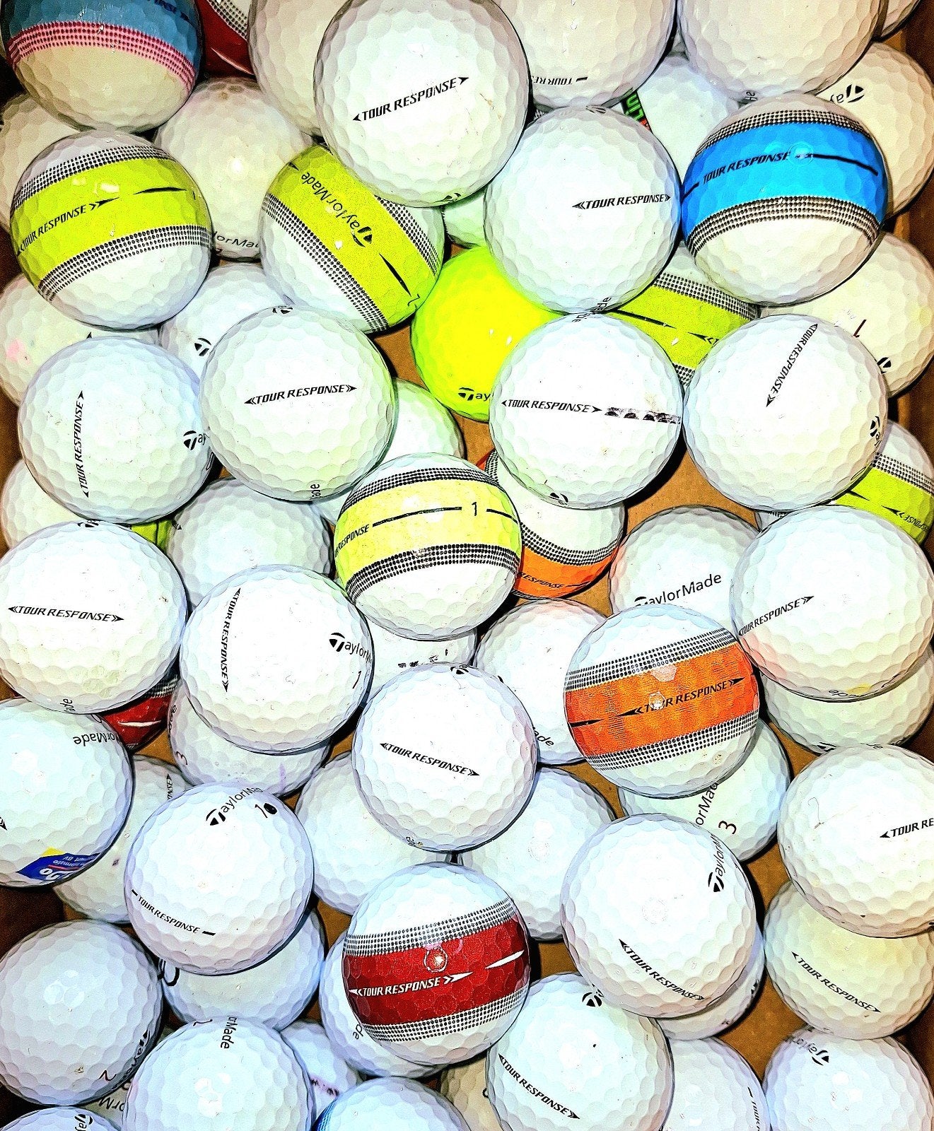 50 Taylor Made Tour Response golfballen, Ophalen of Verzenden, Bal(len)
