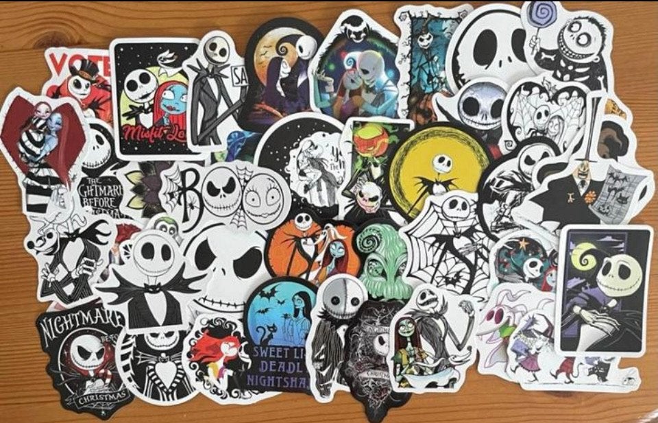 Nightmare before christmas stickers, Verzenden, Nieuw, Meerdere stickers