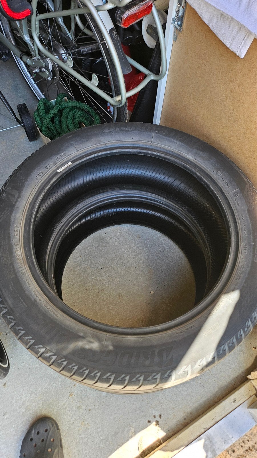 Auto banden Bridgestone 215 55 r18 99V 2 stuks, Ophalen