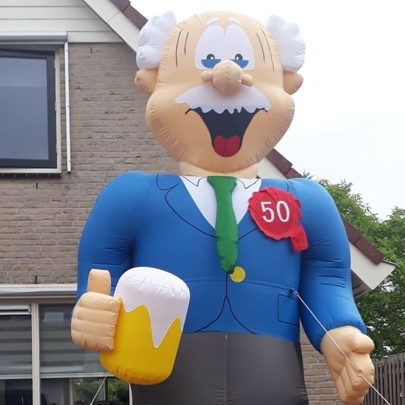 Abraham pop te huur met bierpul, Ophalen, Gebruikt, Abraham of Sarah
