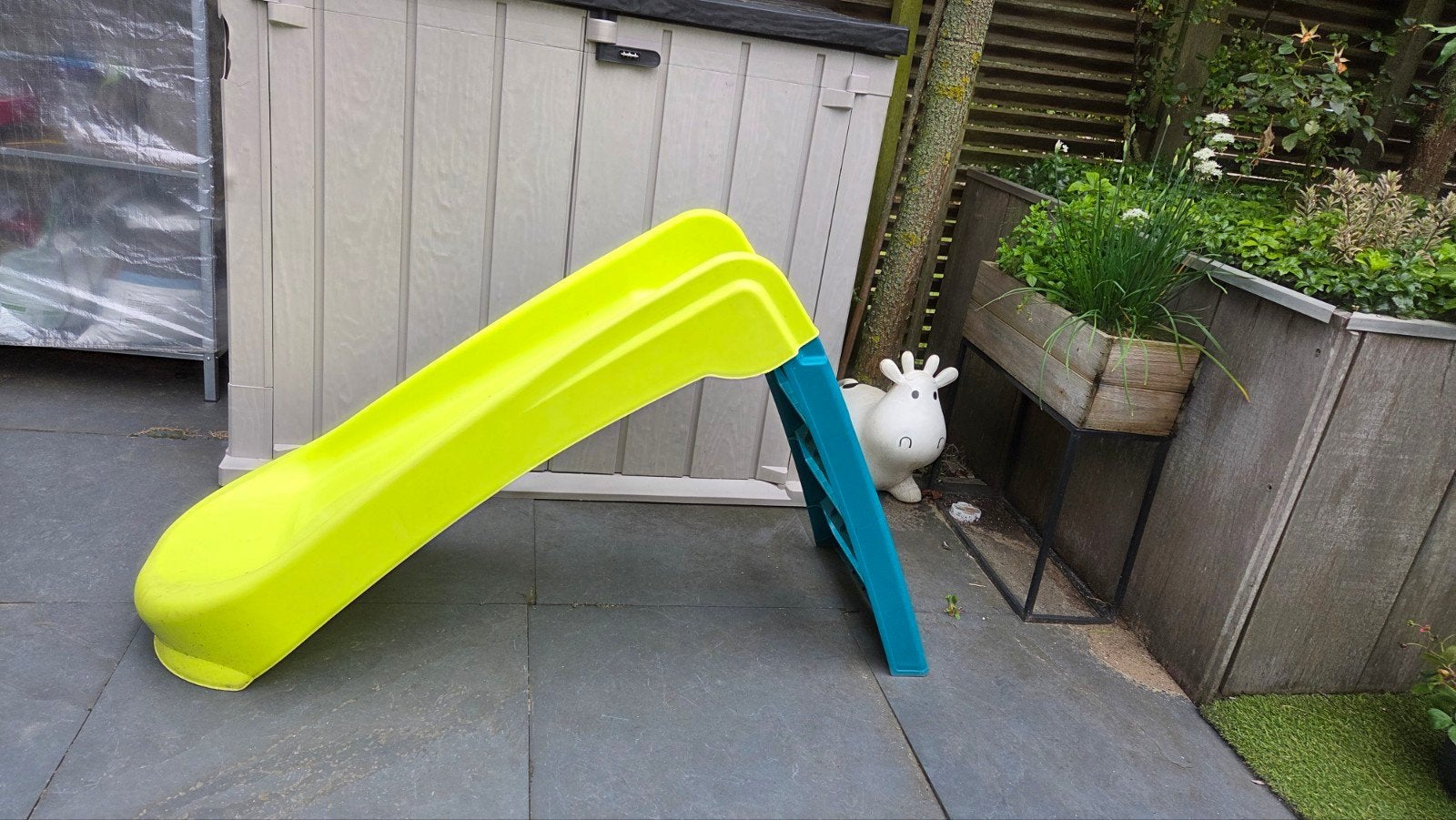 Kinderspeelglijbaan - Geel en Blauw, Kinderen en Baby's, Ophalen, Gebruikt