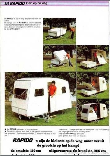 Rapido klapcaravan in goede staat, Caravans en Kamperen, Vouwwagens, Overige kleuren, Tot en met 4, Ophalen, Overige merken