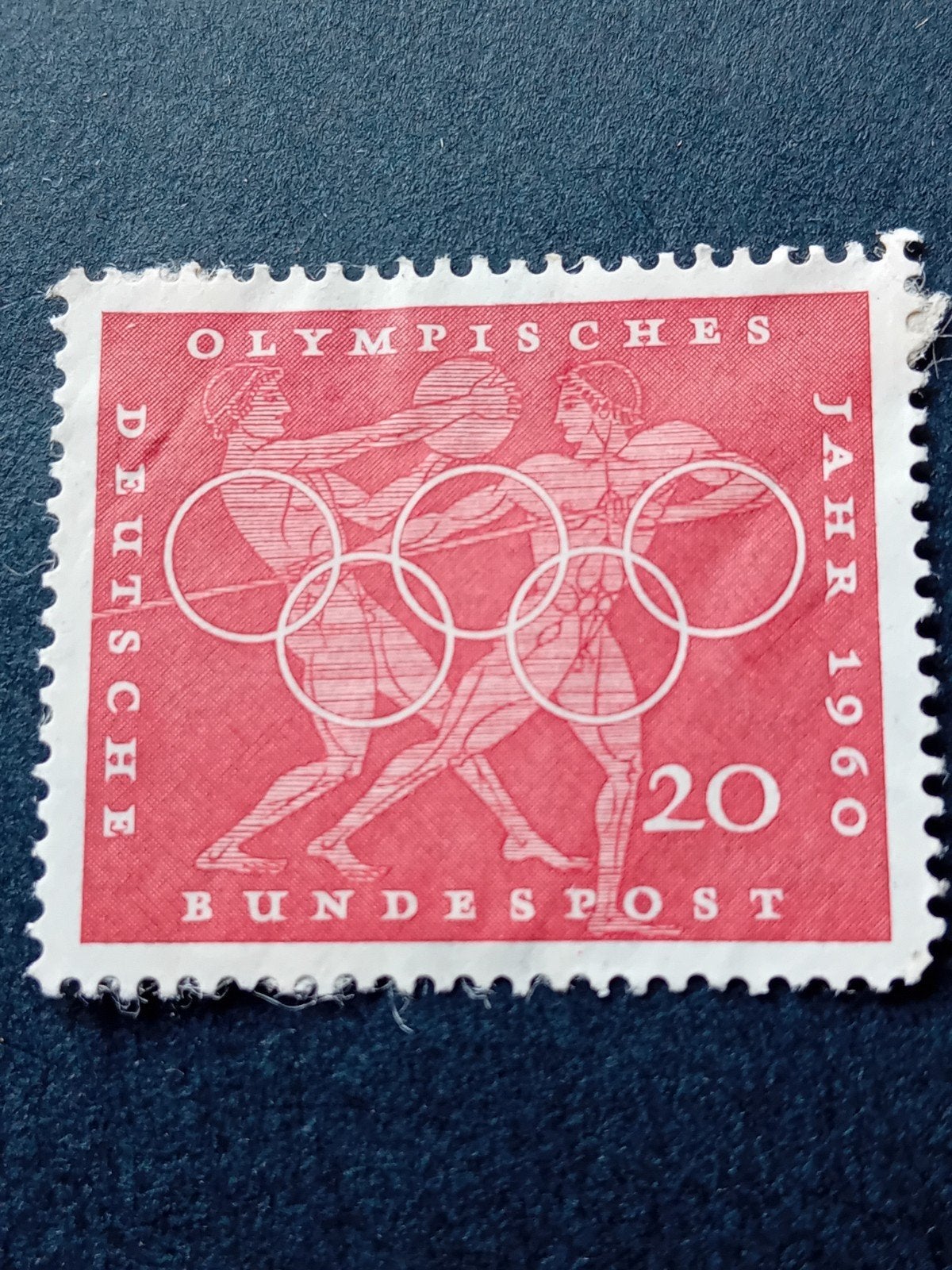 Duitse Bundespost postzegel Olympisch Jaar 1960, Ophalen of Verzenden, BRD