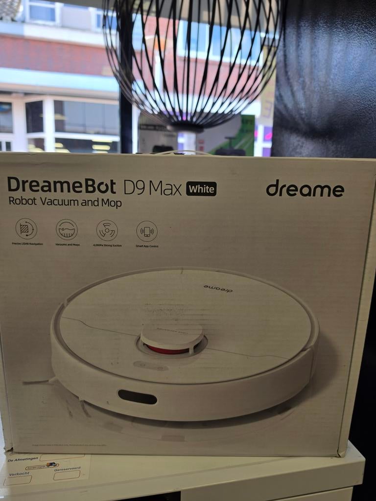 DreameBot D9 Max Robotstofzuiger en Dweilrobot, Witgoed en Apparatuur, Stofzuigers, Nieuw, Robotstofzuiger, Reservoir, Ophalen of Verzenden