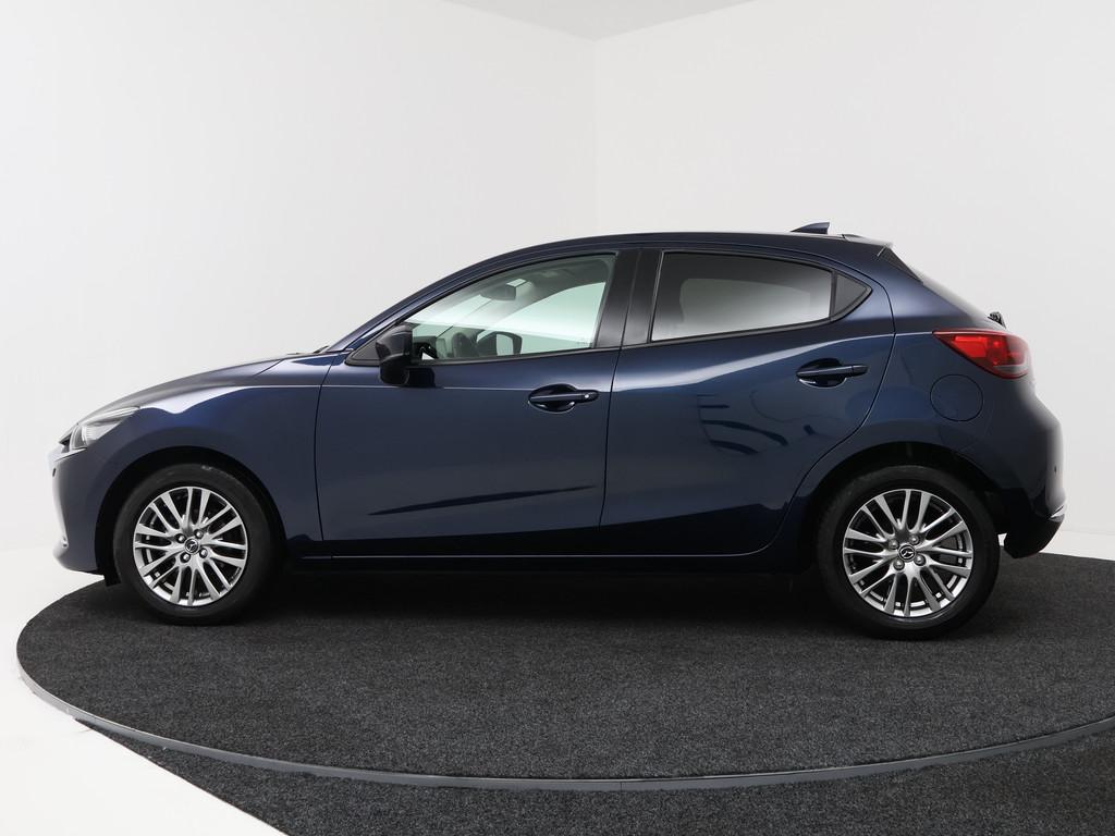Mazda 2 1.5 Skyactiv-G Luxury | Carplay | Stoel -/- stuurwie, 12 maanden, Stof, 4 cilinders, Blauw