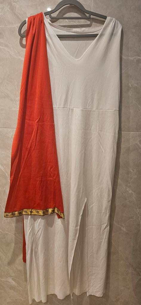 Romeins toga kostuum - wit met rode sjerp, Verzenden, Gedragen, Historisch, Kleding