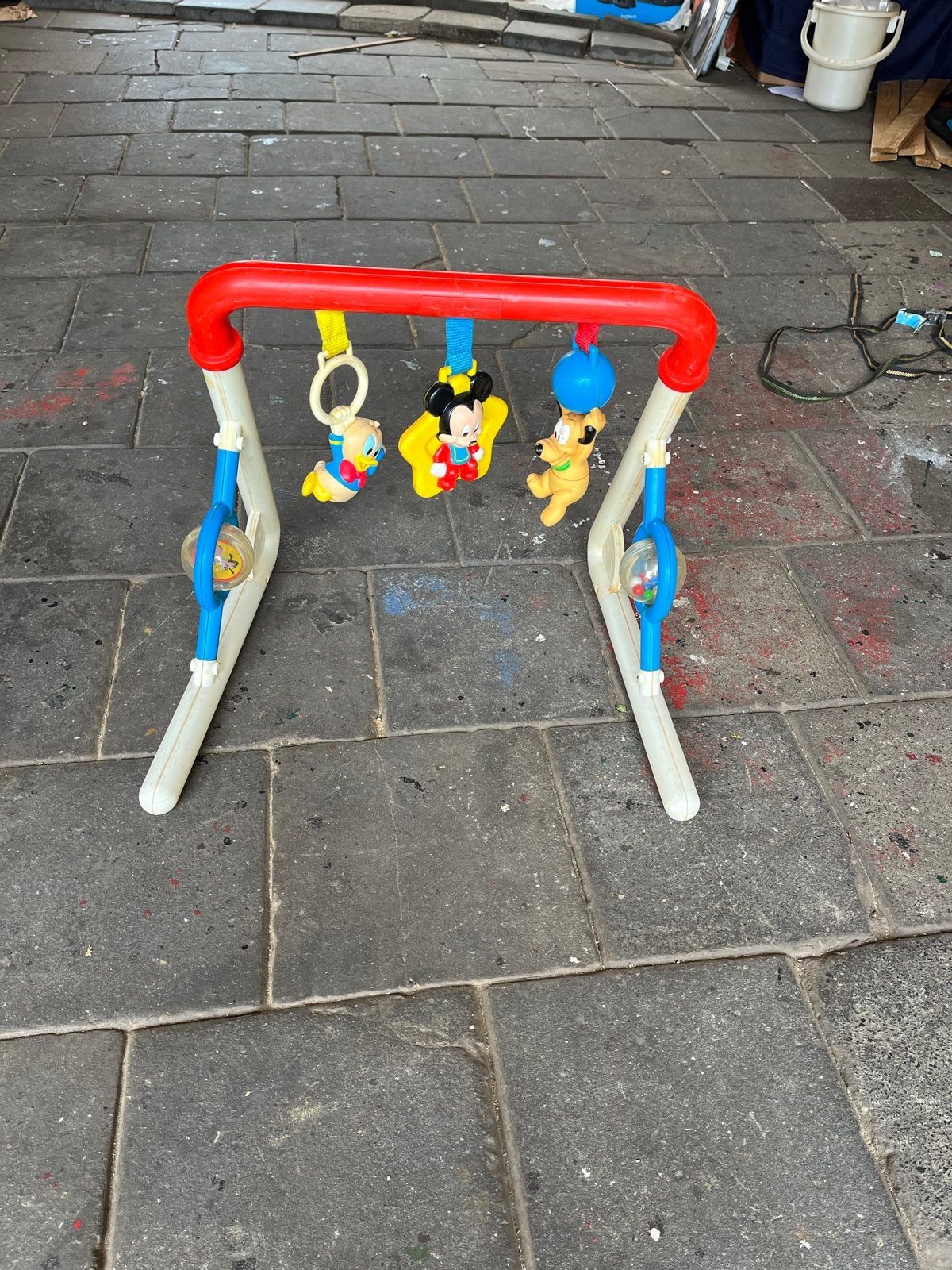 Vintage Babygym met Disney figuren, Ophalen of Verzenden, Zo goed als nieuw