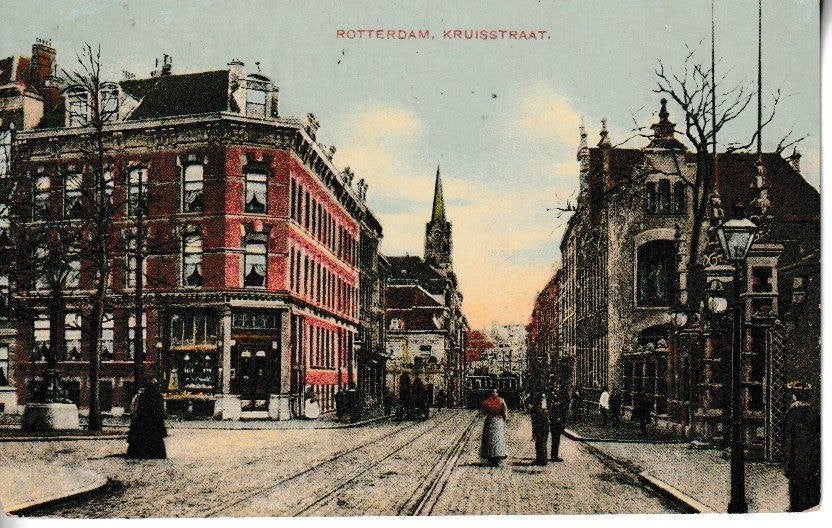 ROTTERDAM - KRUISSTRAAT, Ophalen of Verzenden, Voor 1920, Gelopen, Zuid-Holland