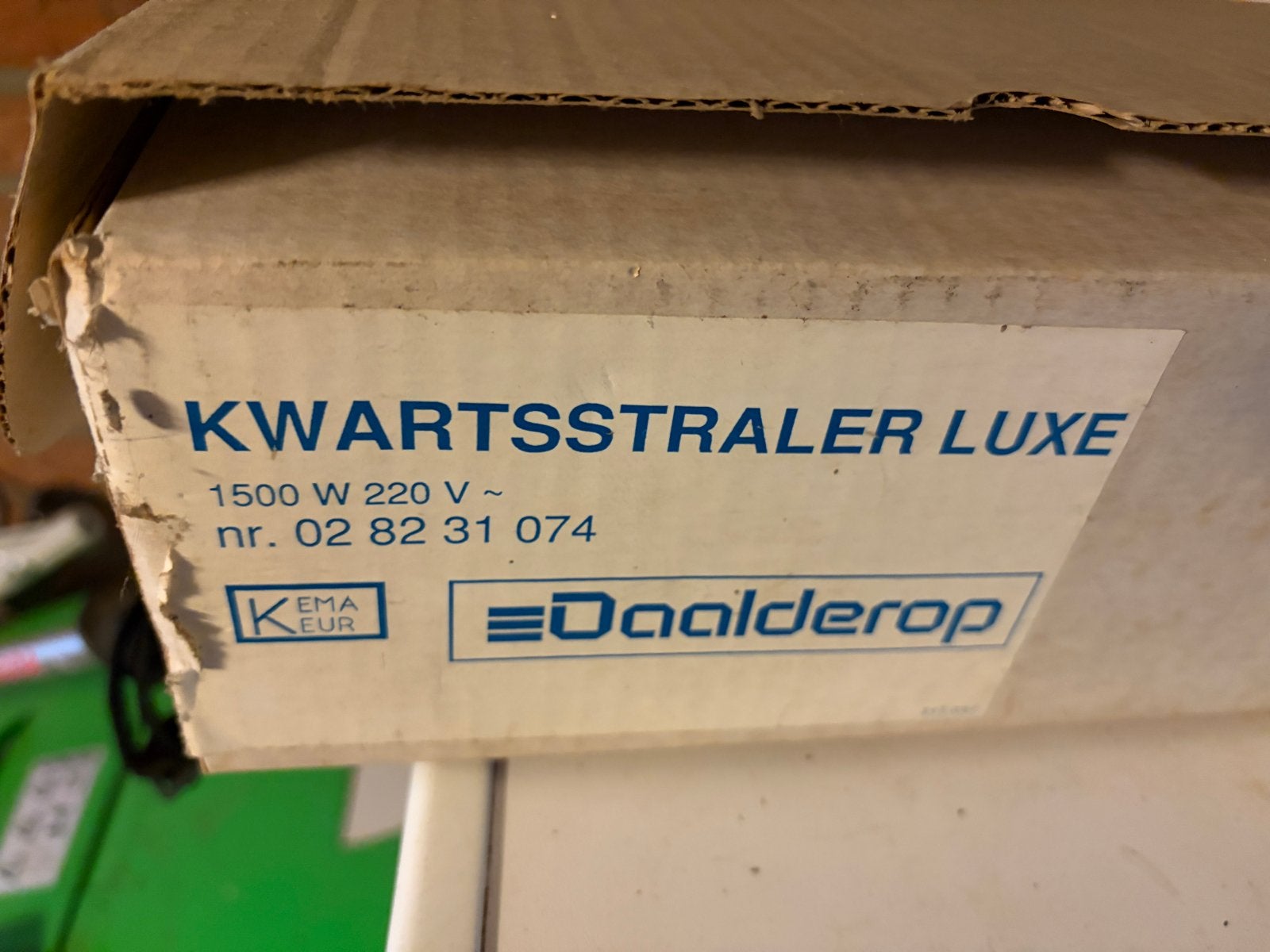 Daalderop Kwartsstraler 1500W, Ophalen, Minder dan 30 cm, Q, Q