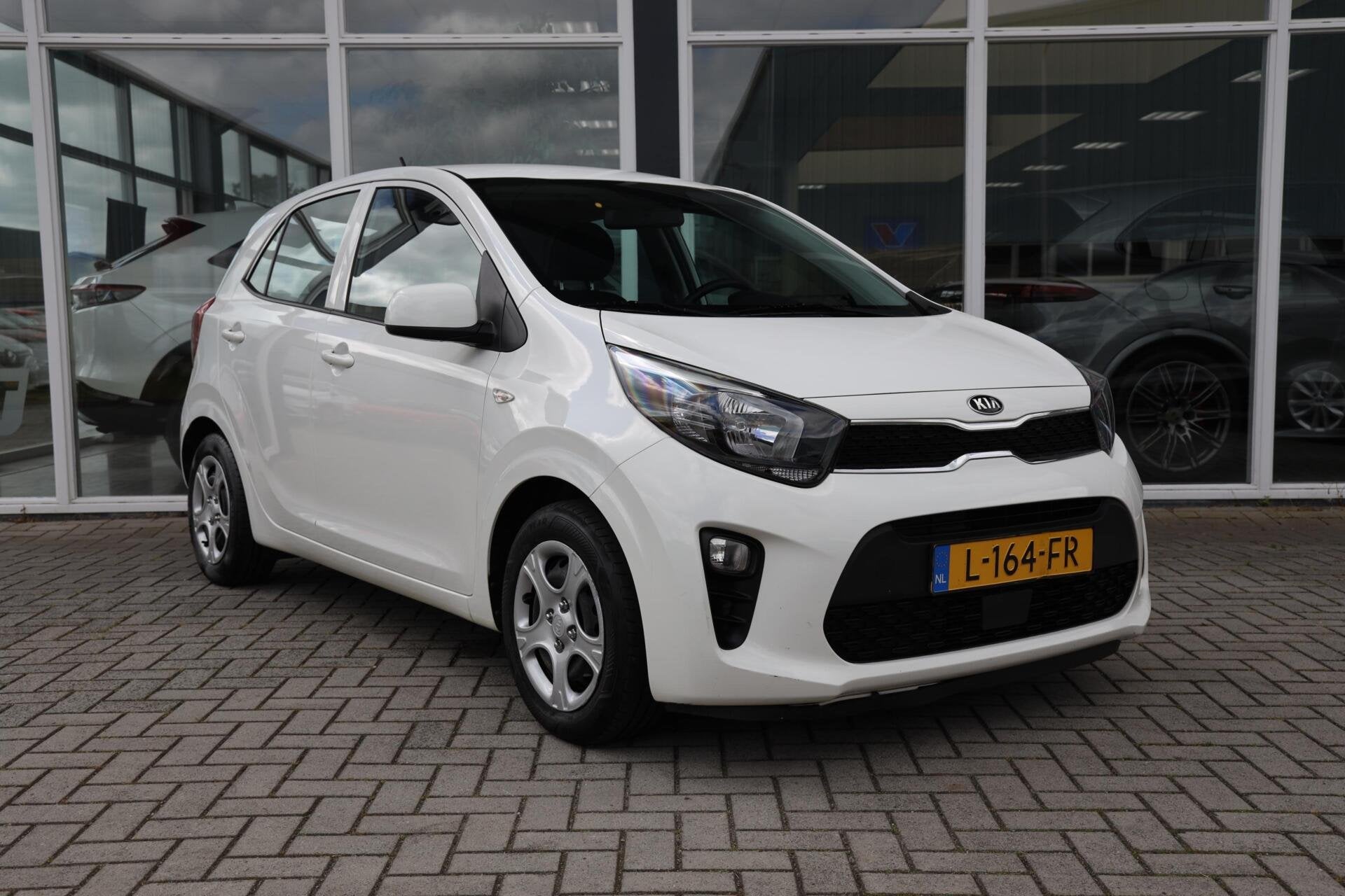 Kia Picanto 1.0 DPi ComfortLine 5p|Airco|Elek. Ramen|NAP!|, Voorwielaandrijving, Gebruikt, Wit, Origineel Nederlands