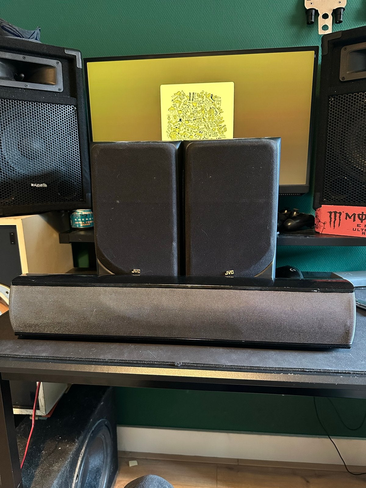 JVC SP-MXC5BK & Wharfedale soundbair, Ophalen, Gebruikt, JVC, Geschikt voor surround/home cinema
