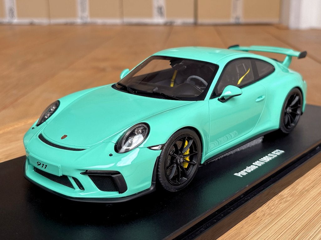 Porsche 911 991.2 GT3 groen 1:18 GT Spirit GT550 nieuw ovp, Ophalen of Verzenden, Nieuw, Auto, Overige merken