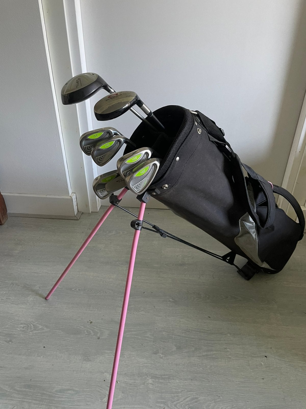 Mooie Dames GOLFSET met standbag, rechtshandig, Sport en Fitness, Golf, Ophalen, Zo goed als nieuw, Set