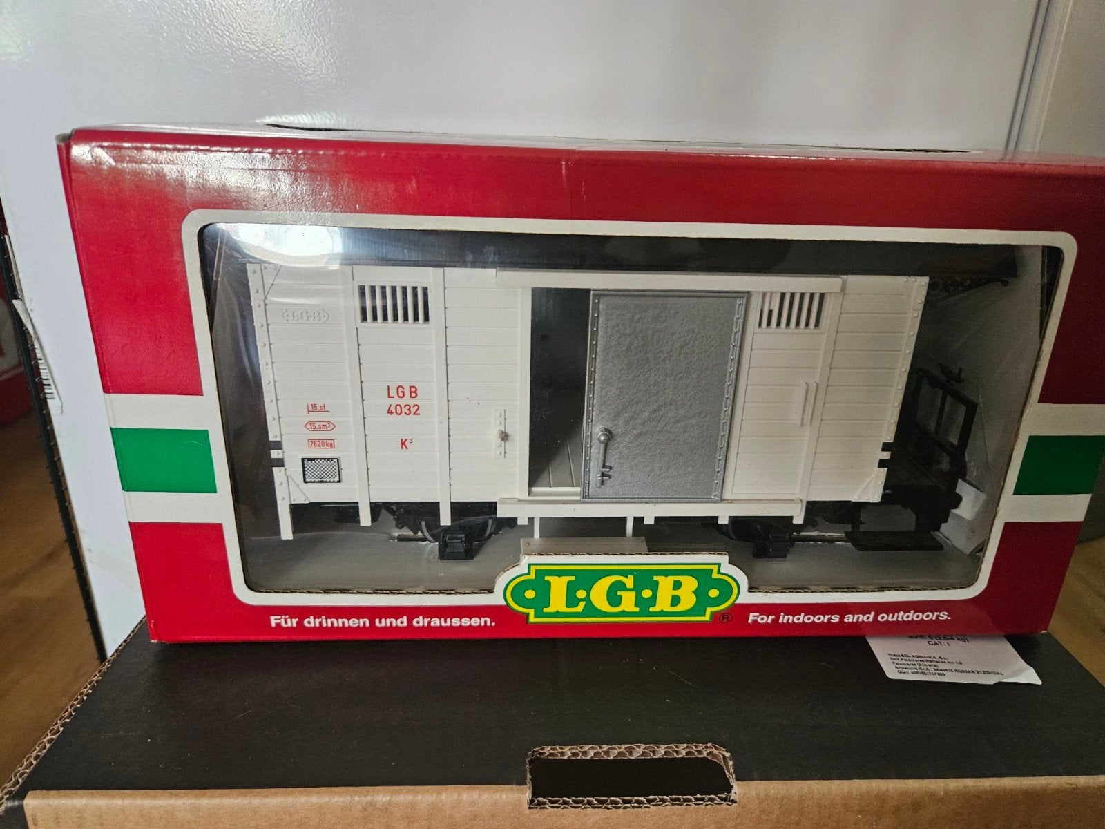 LGB 4032 Gesloten Goederenwagon, Gelijkstroom, Wagon, Ophalen of Verzenden, Zo goed als nieuw