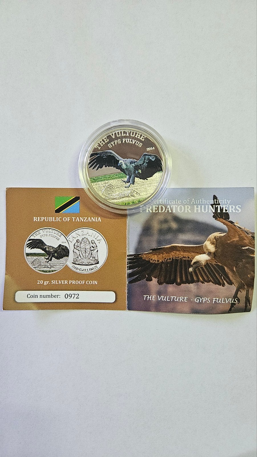 Zilveren proof munt tanzania, Ophalen of Verzenden, Tanzania, Zilver