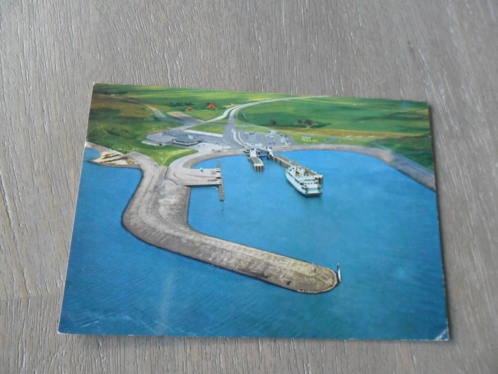 Texel, aankomst veerboot luchtfoto 1973, Verzenden, 1960 tot 1980, Gelopen, Waddeneilanden