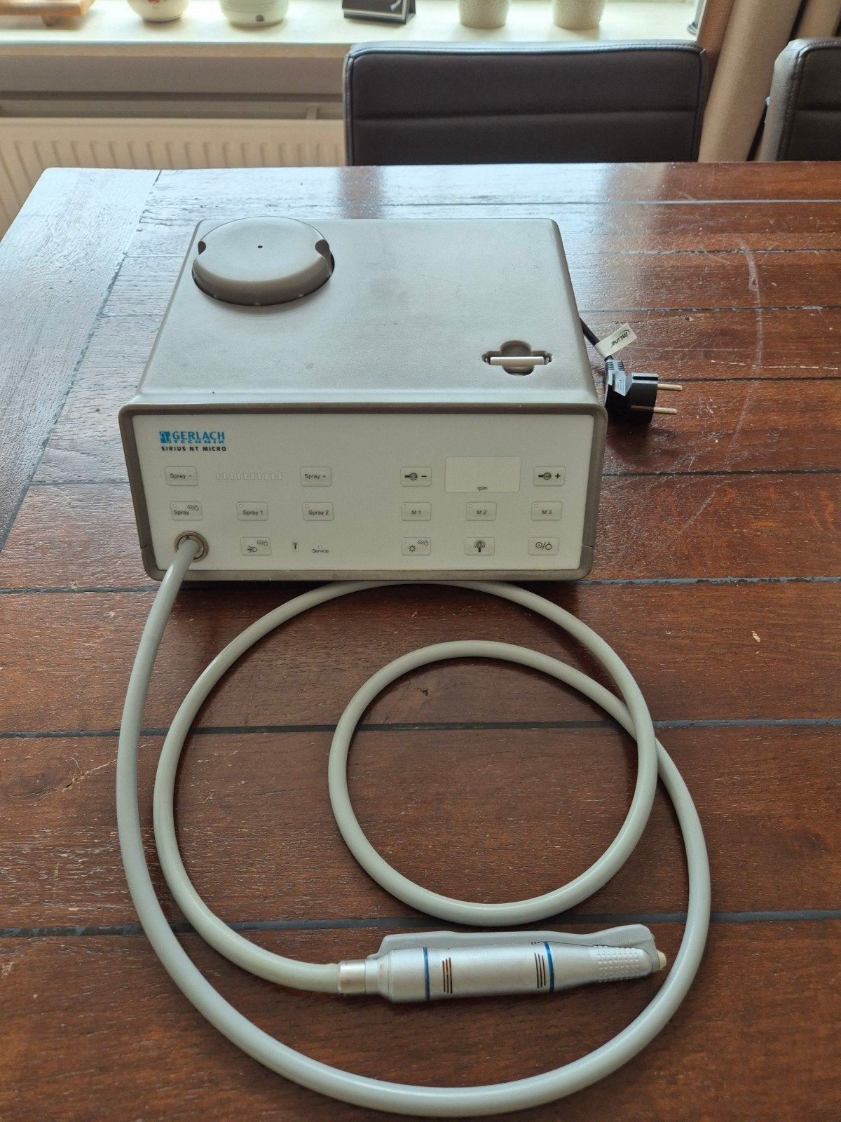 Gerlach pedicure motor met ledverlichting in handstuk, Ophalen of Verzenden, Gebruikt, Overige typen