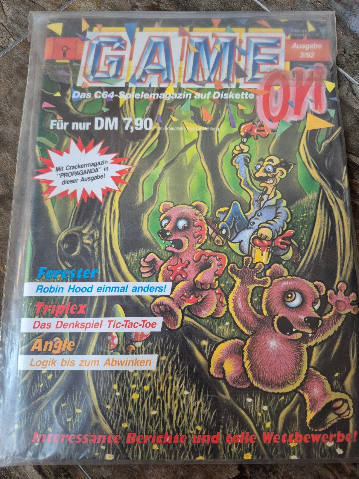 Commodore 64 C64 Game On Spelmagazine op Diskette (3/92), Ophalen of Verzenden