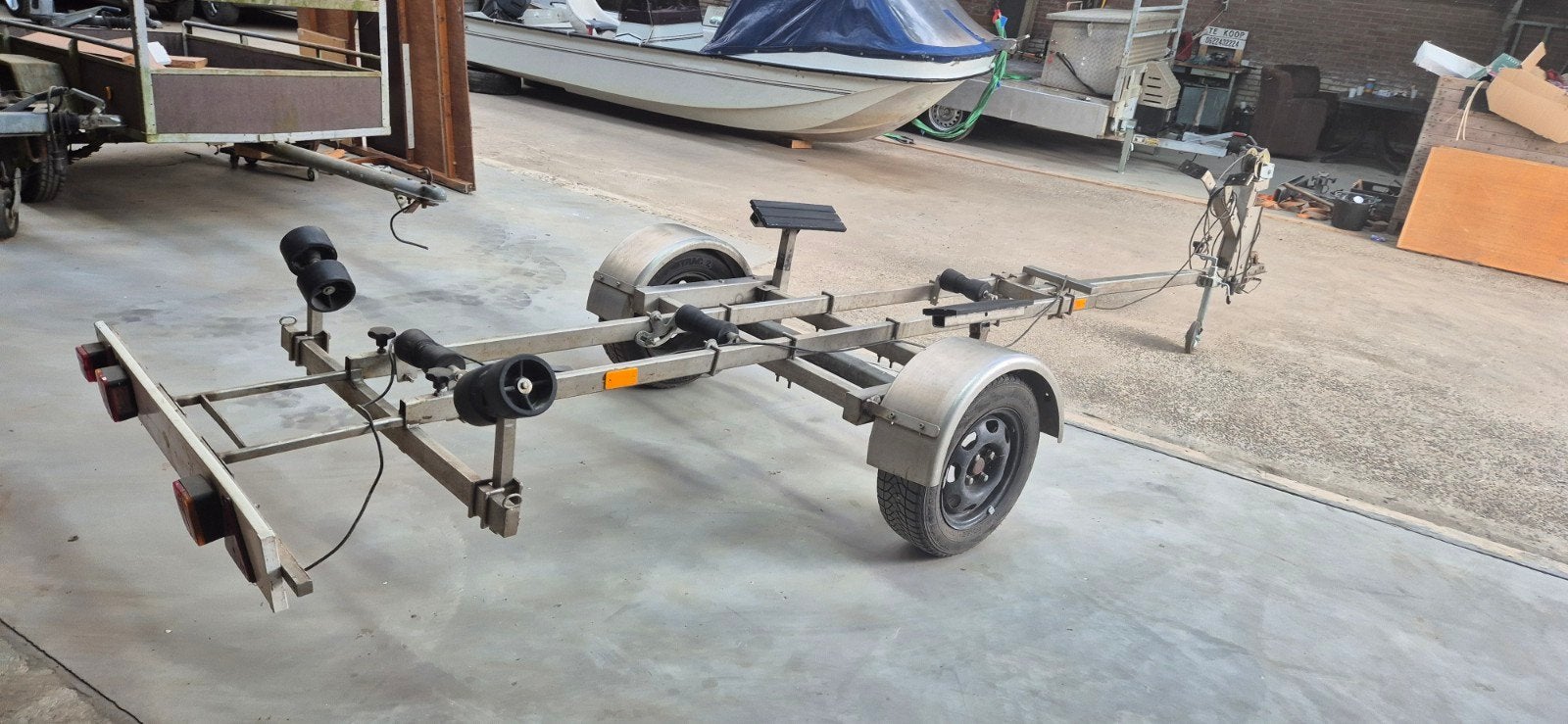 rvs bootrrailer, Ophalen, 5 m, Gebruikt, 0 pk