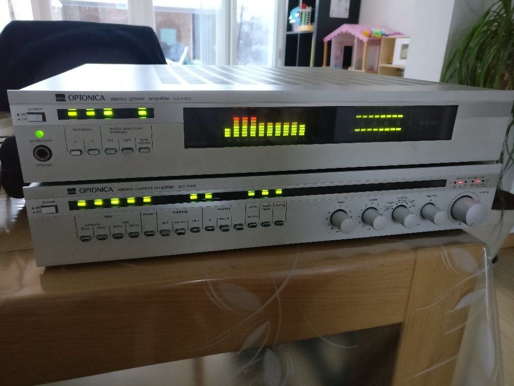 Gezocht: Sharp Optonica versterker SX-9100 SO-9100 SM-7100, Ophalen of Verzenden, Overige merken