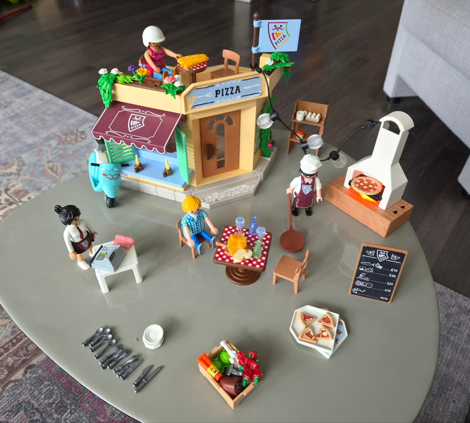 PLAYMOBIL pizzeria 70336 inclusief doos, Ophalen, Gebruikt
