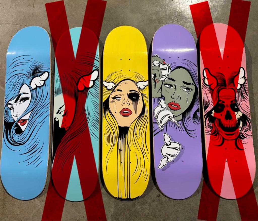 D*Face skateboard, Ophalen