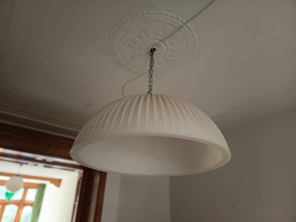 Lamp voor boven de tafel, Ophalen, Kunststof, E27 (groot), Zo goed als nieuw