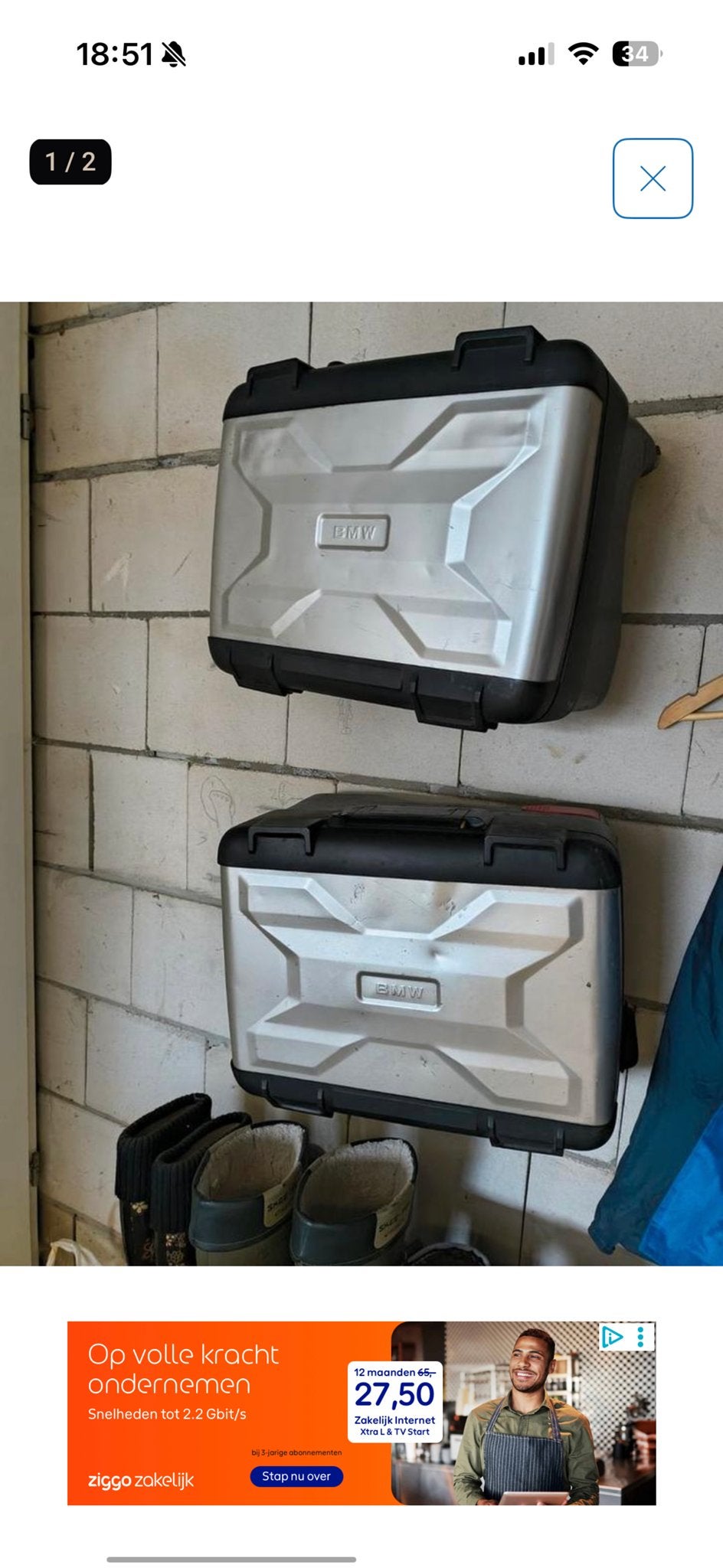 BMW Vario Zijkoffers Wandbevestigingssysteem, Motoren, Accessoires | Koffers en Tassen, Ophalen of Verzenden, Gebruikt