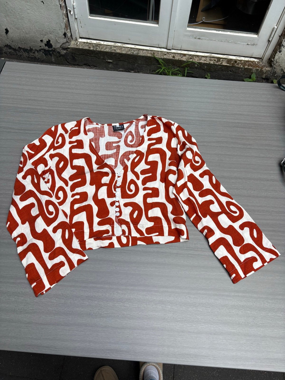 THINGS I LIKE THINGS I LOVE Blouse met print, Ophalen of Verzenden, Zo goed als nieuw, Lange mouw, Maat 36 (S)