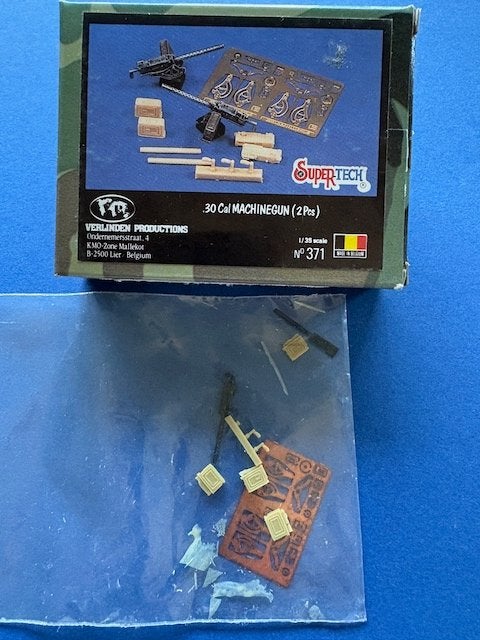 Verlinden	371	.30 Cal MG  2pcs	1/35	geverfd, Hobby en Vrije tijd, Verzenden, Nieuw, 1:35 tot 1:50