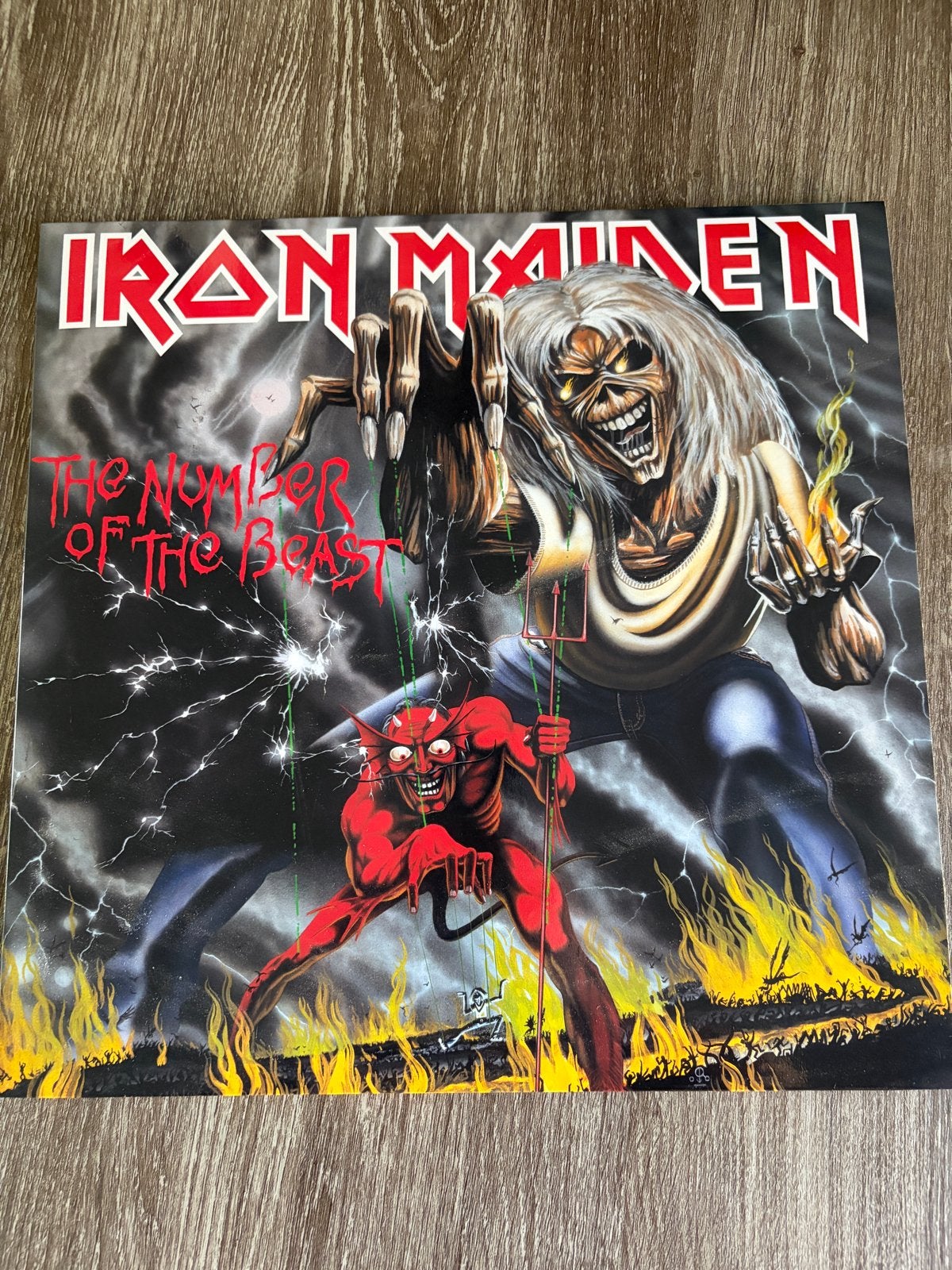 Iron Maiden - The Number of the Beast LP (Zo goed als nieuw), Ophalen, Zo goed als nieuw, Hardrock, Album