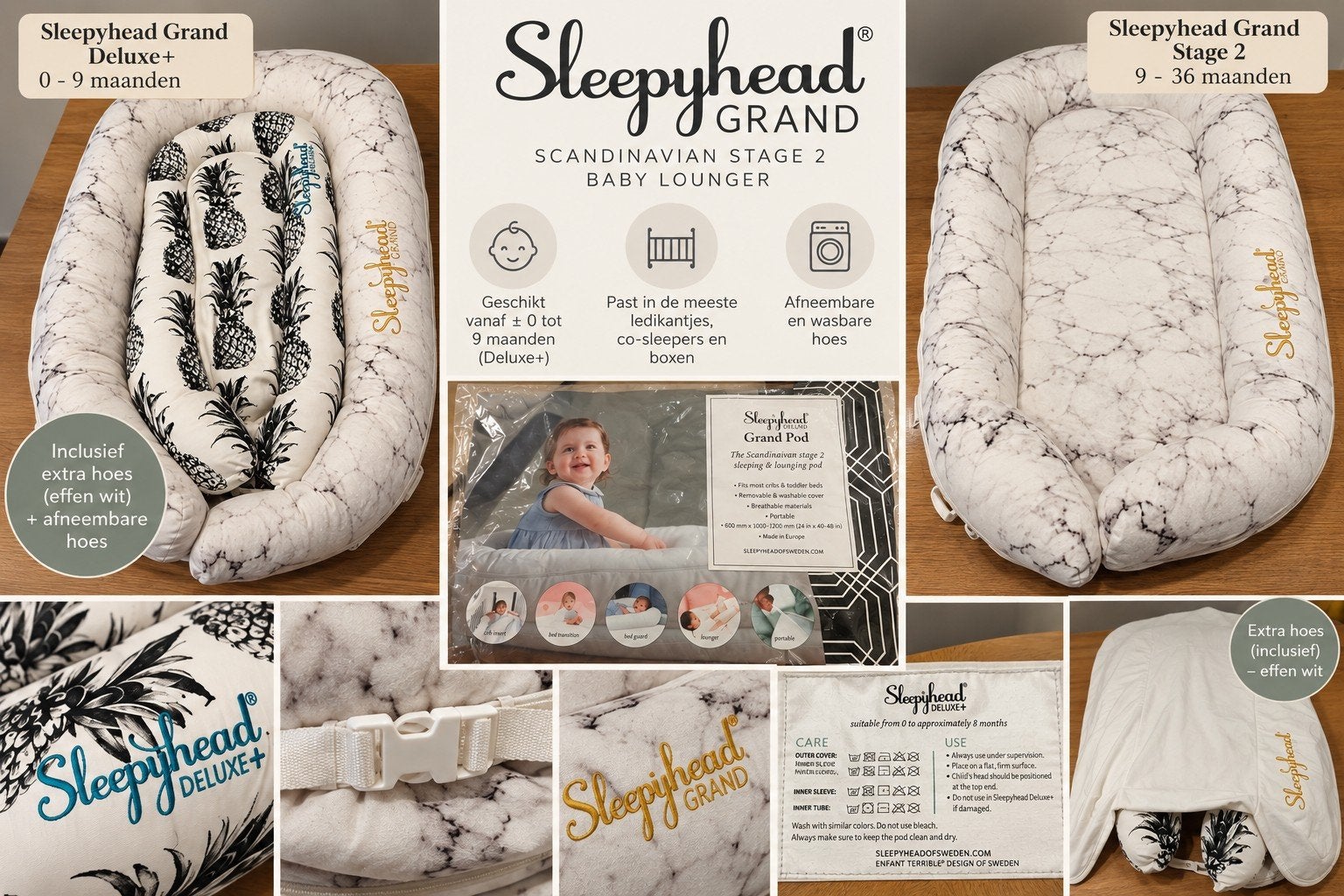 Dock a tot / Sleepyhead Deluxe + (met extra hoes) én Grand, Ophalen of Verzenden, Zo goed als nieuw, Overige typen