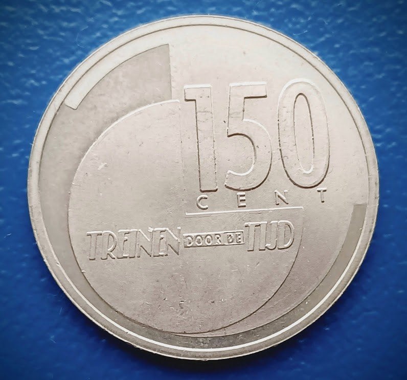 Penning 150 cent 1989 "Treinen door de tijd", Verzenden, Overige materialen, Nederland