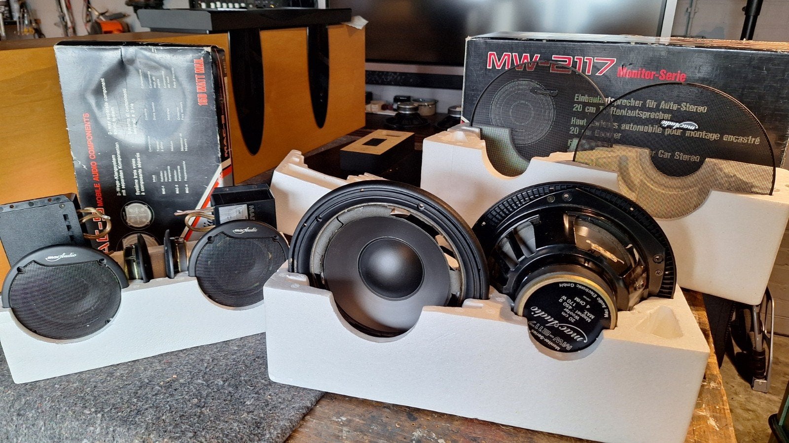 MacAudio car stereo 3 weg origineel 90er jaren!, Ophalen of Verzenden
