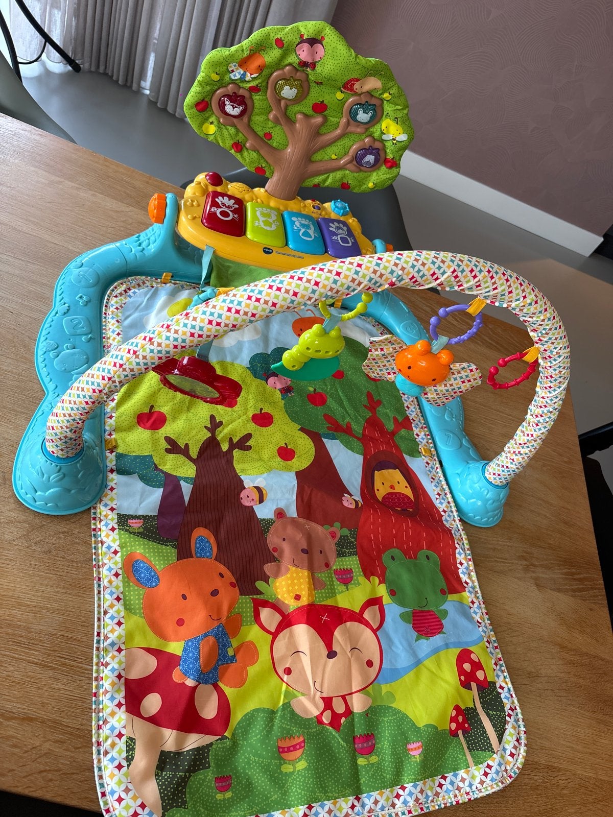 Vtech Dierenvriendjes Speelmat met Babygym en Piano, Ophalen, Gebruikt, Speelkleed, Met licht