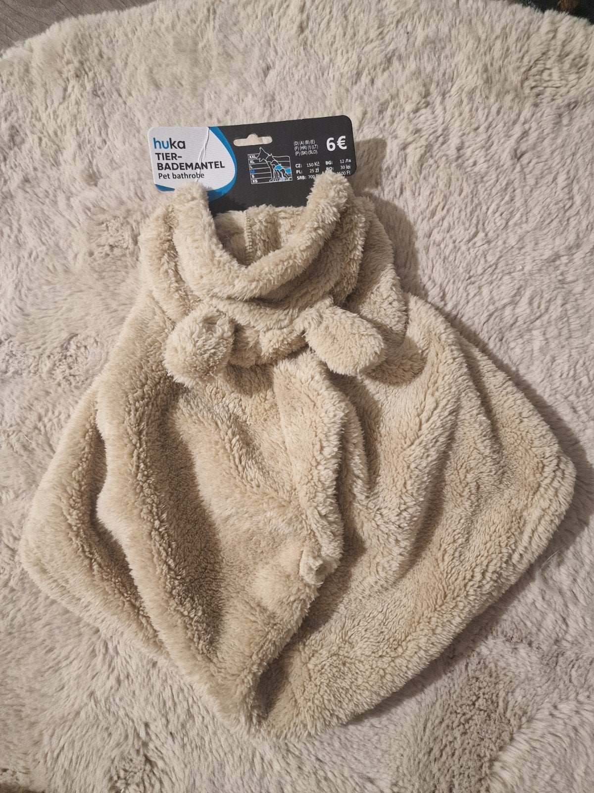 Badjas voor honden zachte stof, Dieren en Toebehoren, Ophalen of Verzenden, Nieuw, Hondenbadjas