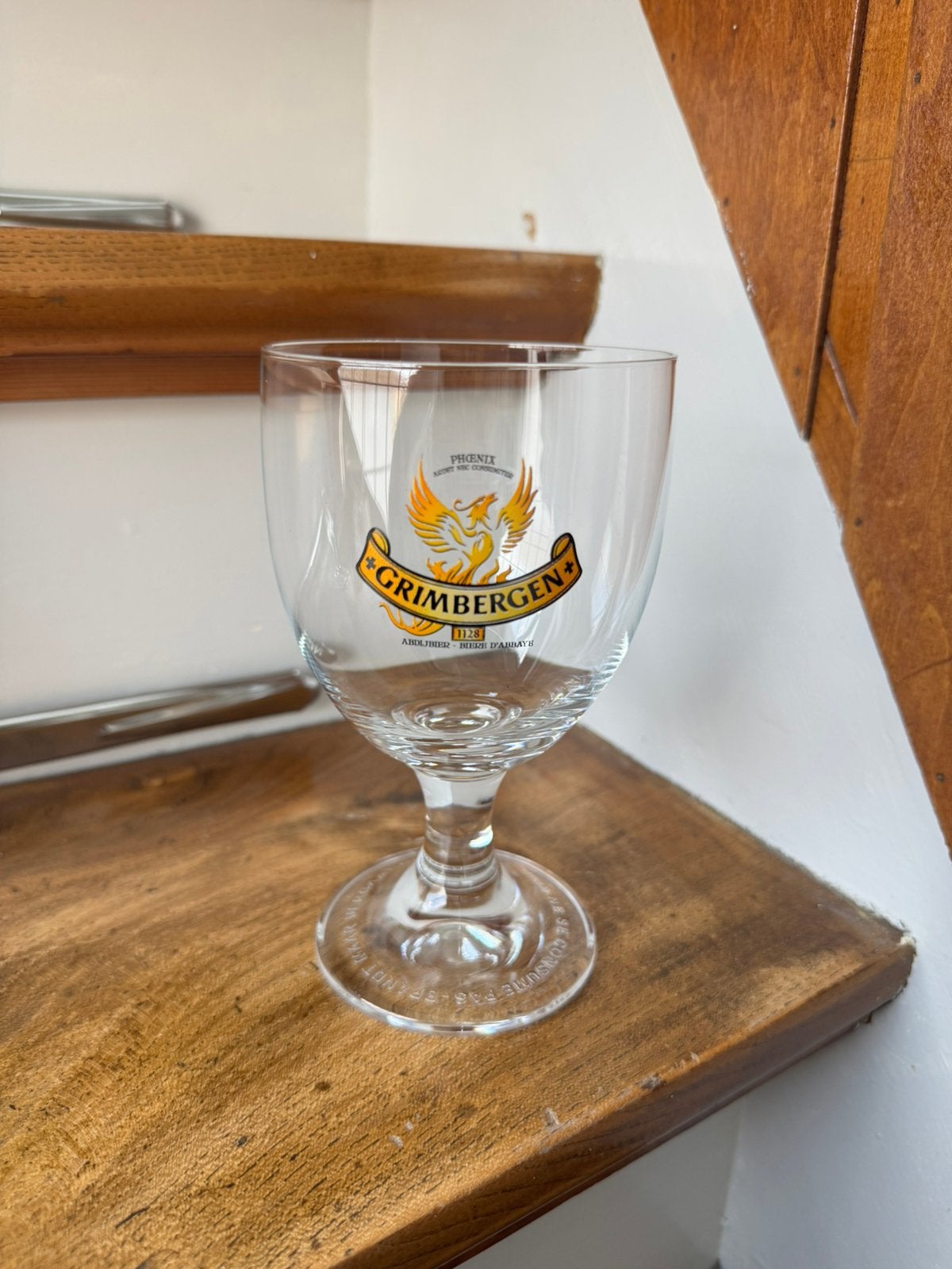Grimbergen bierglas 0,33L, Verzamelen, Ophalen of Verzenden, Zo goed als nieuw, Glas of Glazen, Overige merken