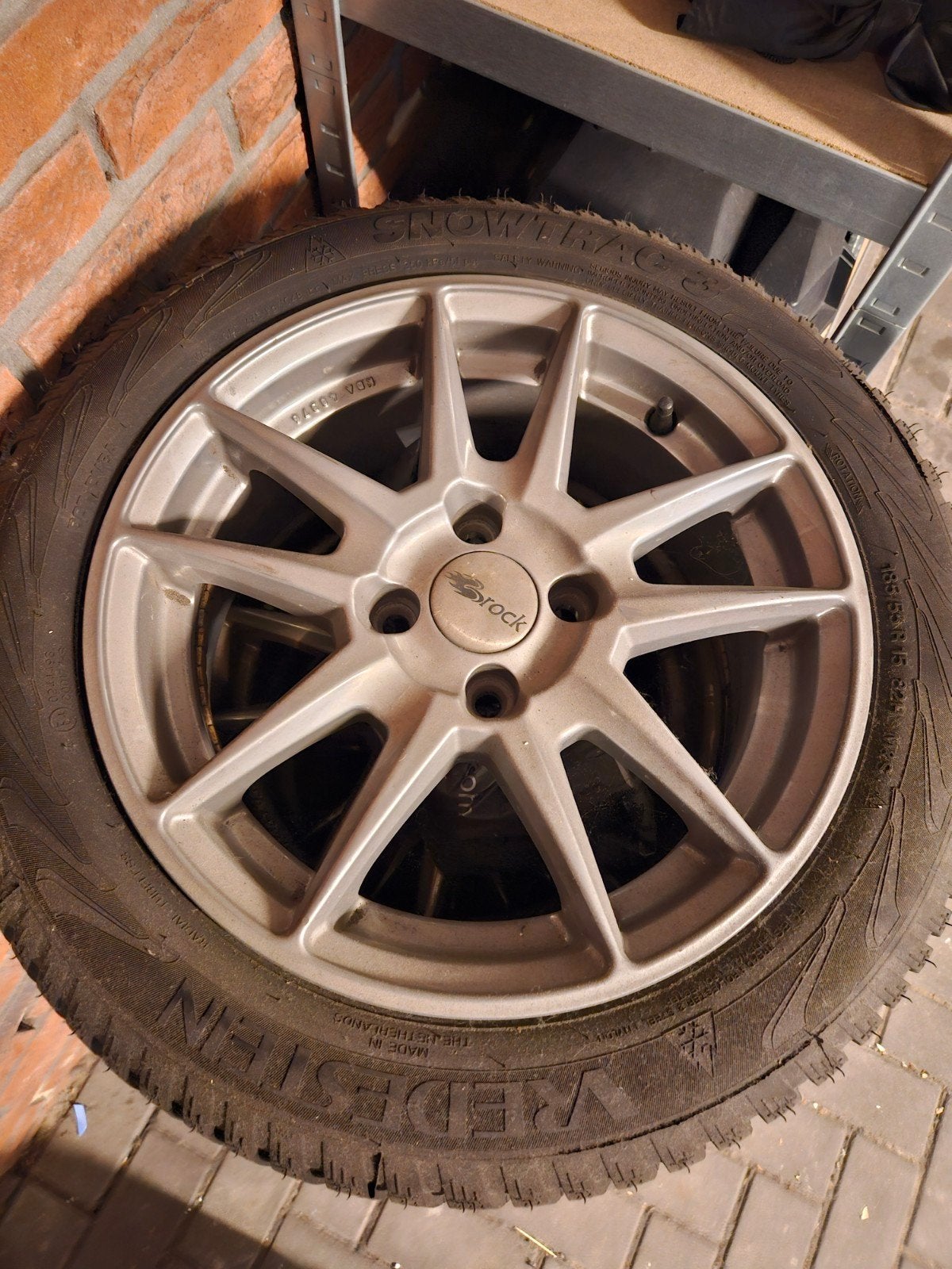 Winterbanden Vredestein Snowtrac 3 82H 185/55 R15 Fiat 500, Auto-onderdelen, Banden en Velgen, Ophalen, 15 inch, Banden en Velgen
