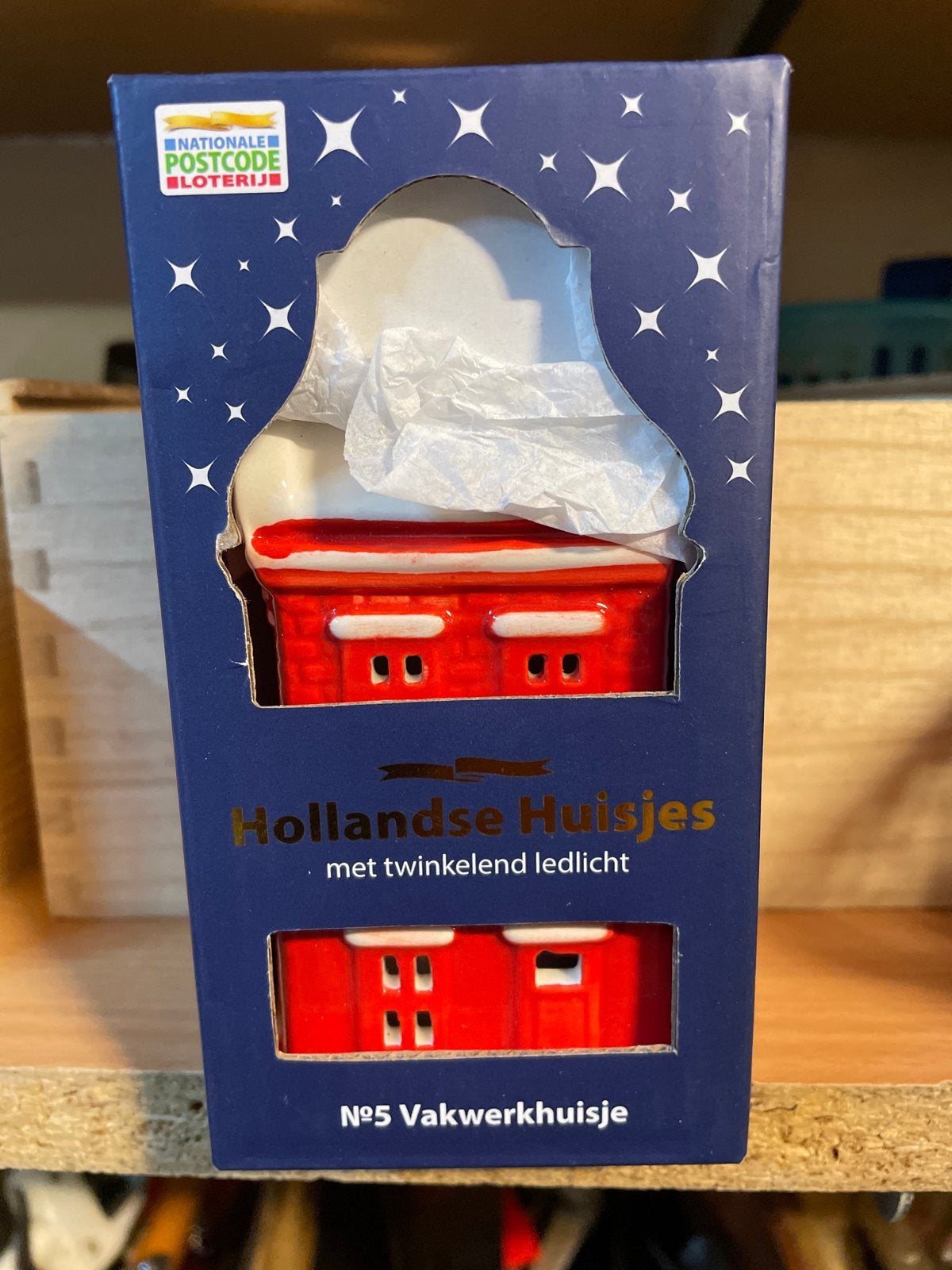 Hollands Huisje No. 5 Vakwerkhuisje met LED-licht, Verzamelen, Ophalen of Verzenden, Nieuw