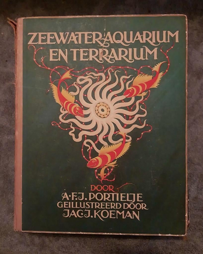 Zeldzaam boek: Zeewater-Aquarium en Terrarium (1930), Ophalen of Verzenden