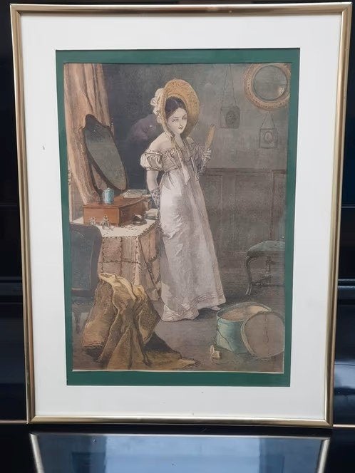 Oude prent van 1881 The Latest Marie Cornelissen The Graphic, Antiek en Kunst, Ophalen