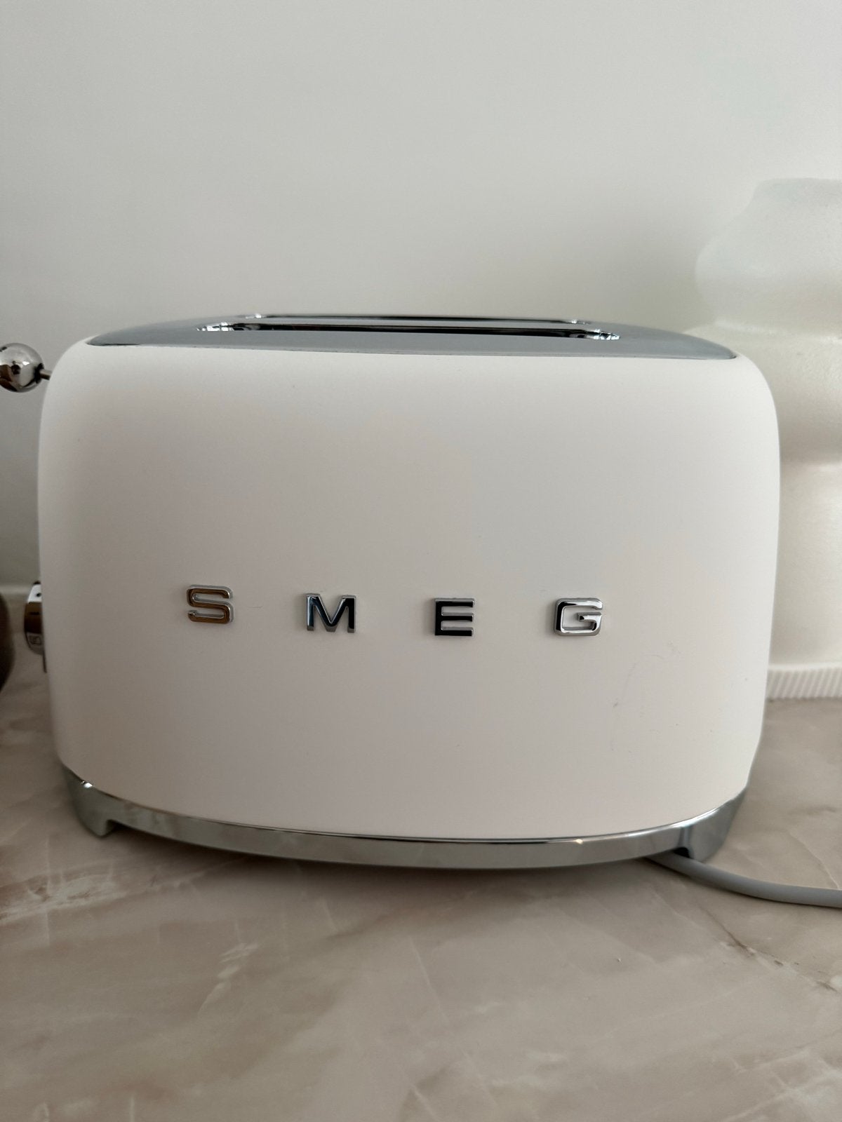 Smeg broodrooster wit - mat, Witgoed en Apparatuur, Broodroosters, Ophalen, Zo goed als nieuw