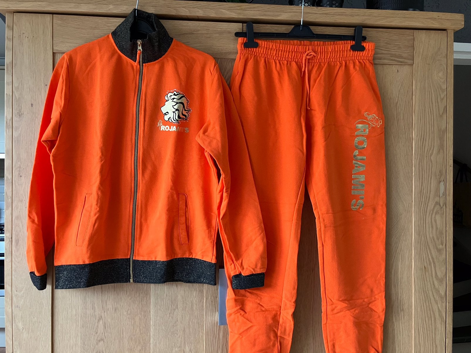 Z.g.a.n/oranje trainingspak Roy Donders/L/Xl Wk voetbal, Maat L, Ophalen of Verzenden, Zo goed als nieuw, Trainingspak