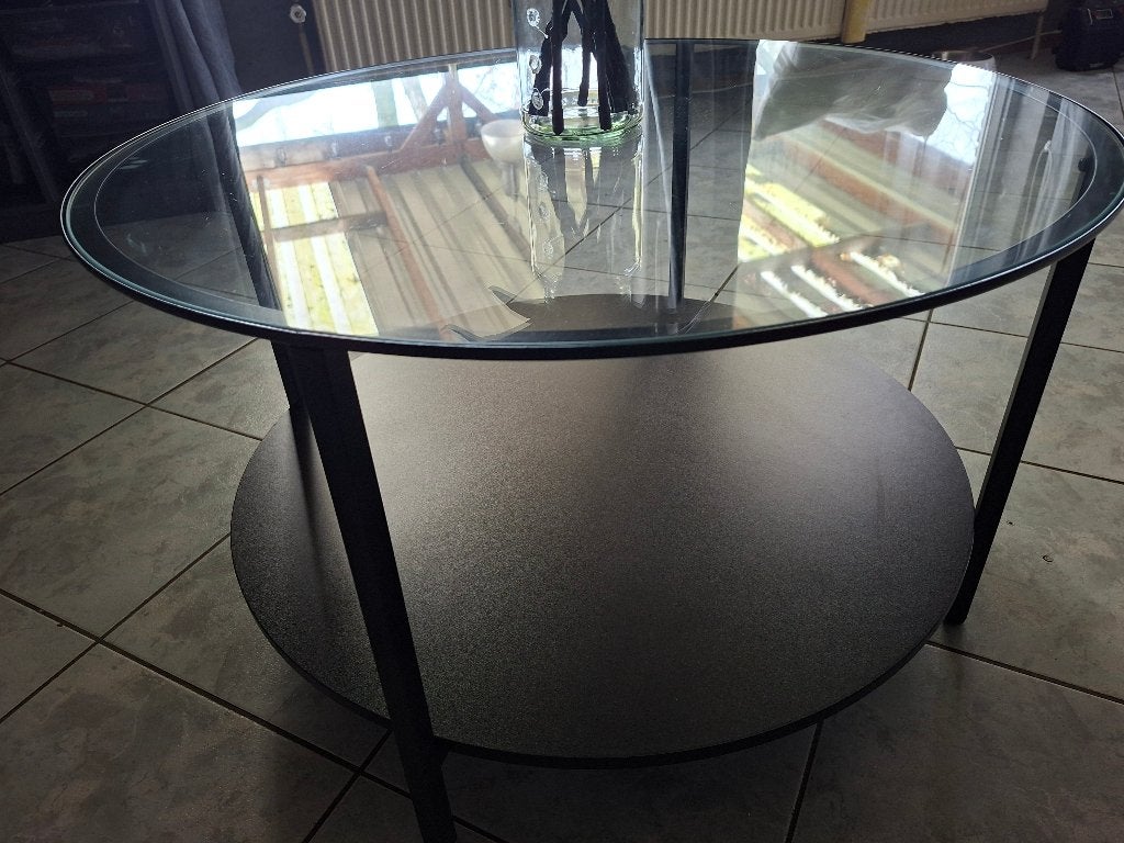 Salontafel, Ophalen, 50 tot 100 cm, Rond, 50 tot 100 cm