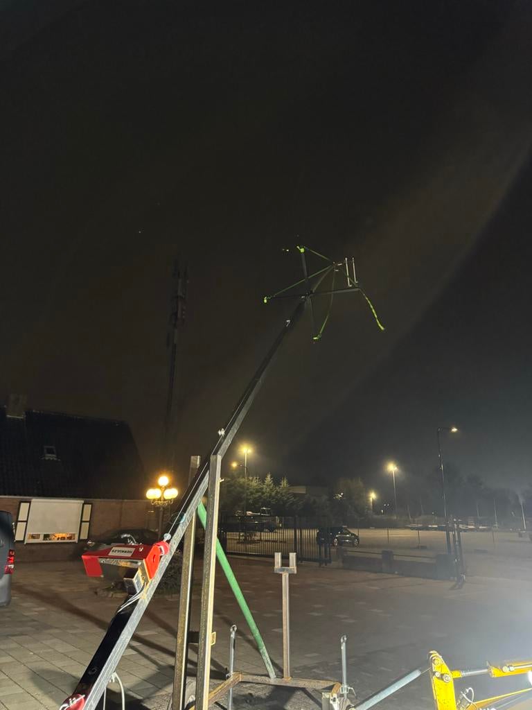 Koker mast mobiel op aanhanger, Ophalen, Gebruikt, Mast