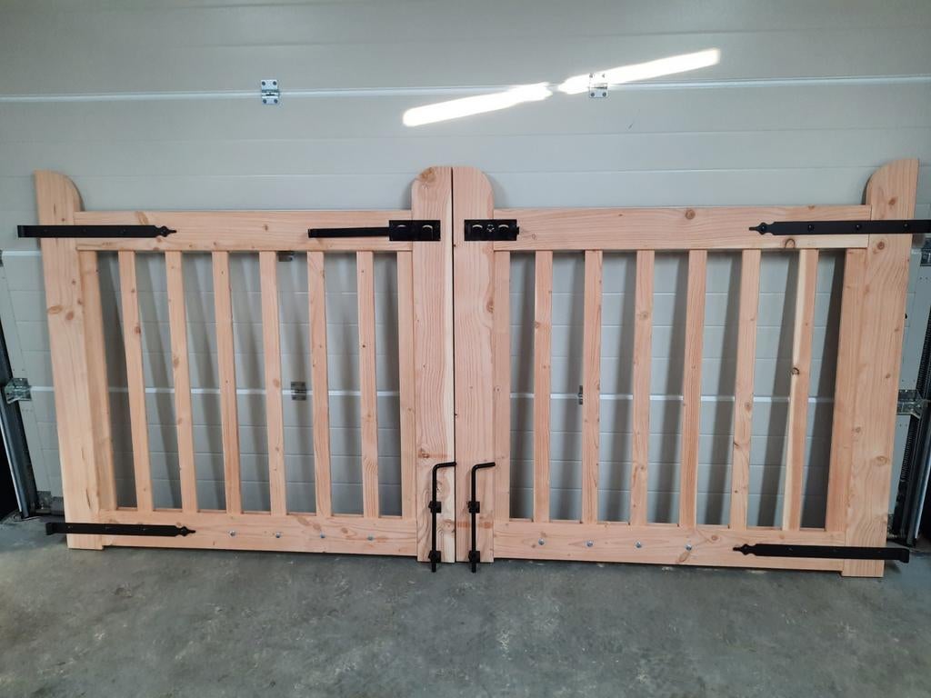 Houten toegangspoort- maatwerk - beste prijs, Ophalen of Verzenden, Nieuw, Hout, Tuinhek