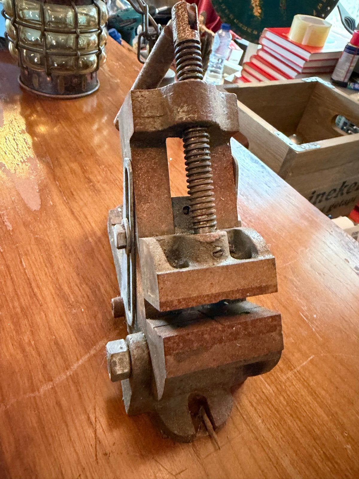 Vintage Kantelbare Boorklem - Angle Drill Press Vise, Gebruikt, Overige merken, Klem, Ophalen of Verzenden