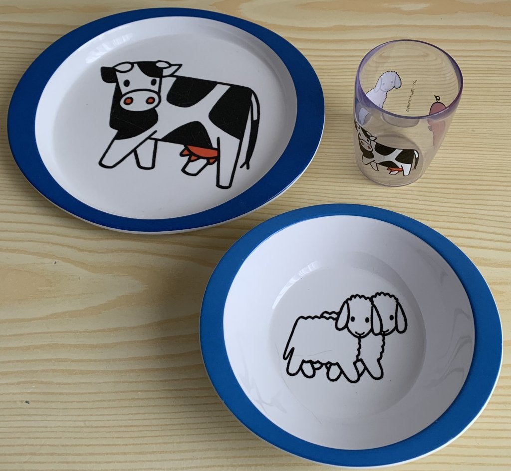 Dick Bruna bordjes en beker, Ophalen of Verzenden, Zo goed als nieuw, Overige typen